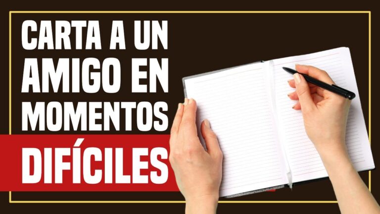 carta de animo para un amigo